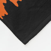 コルギ犬とハロウィーンを愛する女の子 フリースブランケット (角)