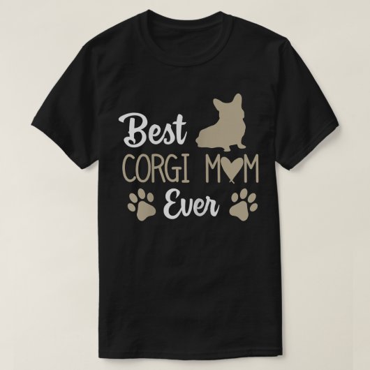 コルギ犬の動物愛玩動物  Tシャツ (デザイン正面)