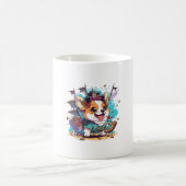 コルギ犬の海賊 コーヒーマグカップ (中央)