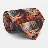 コルギ紅葉秋インスパイア ネクタイ (ロール)