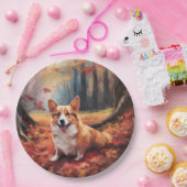 コルギ紅葉秋インスパイア ペーパープレート (パーティー)