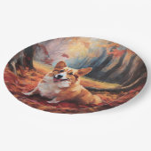 コルギ紅葉秋インスパイア ペーパープレート (アングル)