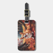 コルギ紅葉秋インスパイア ラゲッジタグ (正面縦)