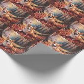 コルギ紅葉秋インスパイア ラッピングペーパー (角)