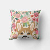 コルギ花模様春ウェルシュコーギー枕 クッション (裏面)
