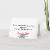 コルギ誕生日カード カード (裏面)