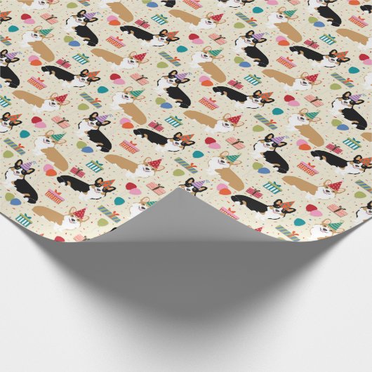 コルギ誕生日包装紙 ラッピングペーパー (角)