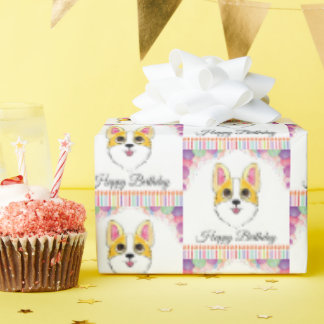コルギ誕生日 ラッピングペーパー