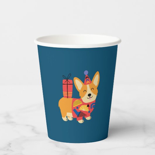 コルギ誕生日 紙コップ (裏面)