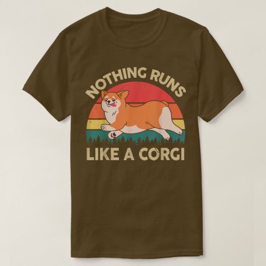 コルギ走の杖のウェルシュコーギーに限る Tシャツ (デザイン正面)