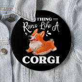 コルギ走キュートなコおもしろいルギ230 缶バッジ (インサイチュ)