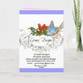 コルギ踊りバレリナバレンタイン シーズンカード (裏面)