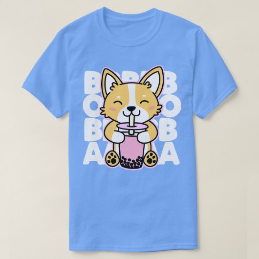 コルギ飲みボバ Tシャツ (デザイン正面)