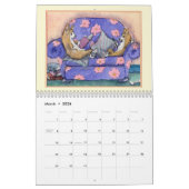 コルギ魔法-ウェルシュコーギー犬または月2つ カレンダー (3月 2026)