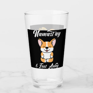 コルギ |おもしろいナマステ6足遠くにかわいいコーギヨガ タンブラーグラス