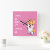 コルギ スクエア壁時計 (ホーム)