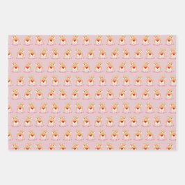 コルギ – バレンタインズドッグラッピング紙 ラッピングペーパーシート