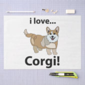 コルギIラブコルギ 薄葉紙 (クラフト)