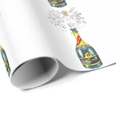 コルクがポンと抜けた ラッピングペーパー (ロールコーナー)