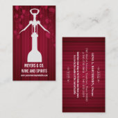 コルクせん抜きのワインショップ 名刺 (正面/裏面)