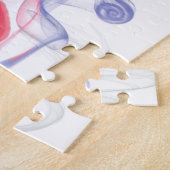 コルクせん抜きの赤い小剣の靴のパズル ジグソーパズル (側面)