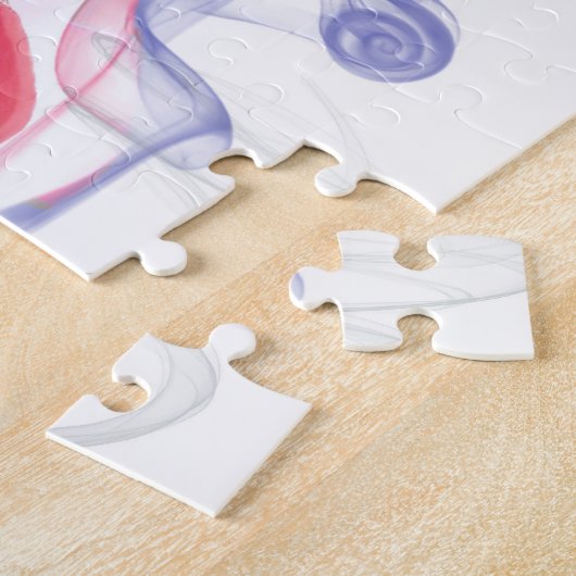 コルクせん抜きの赤い小剣の靴のパズル ジグソーパズル (側面)