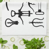 コルクせん抜き キッチンタオル (折り畳み)