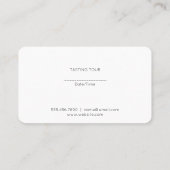 コルクねじと大理石 | Somelier 名刺 (裏面)