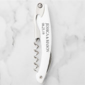 コルクねじ結婚式の引き出物 ソムリエナイフ (正面)