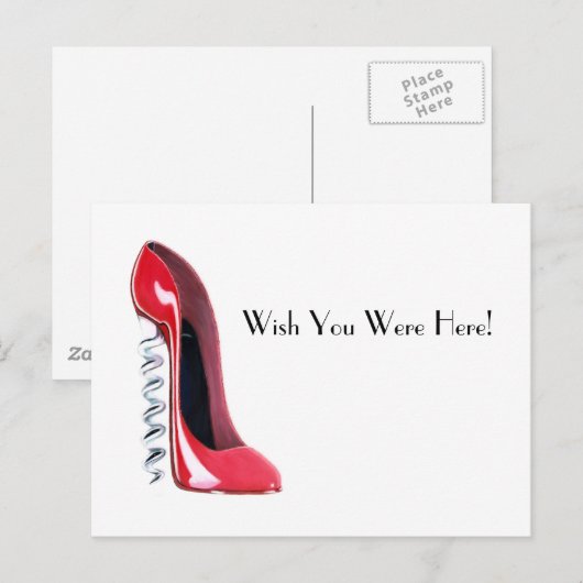 コルクねじ靴 ポストカード (正面/裏面)