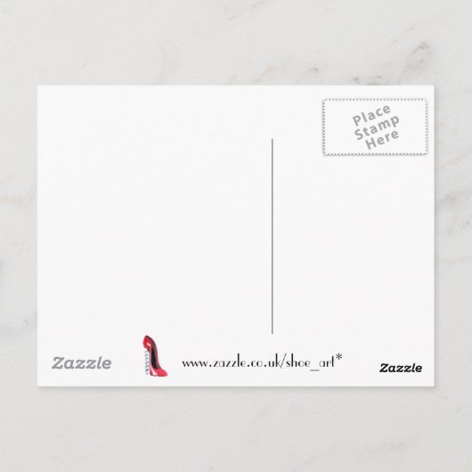 コルクねじ靴 ポストカード (裏面)