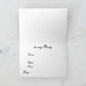 コルクねじ靴 招待状 (内部)