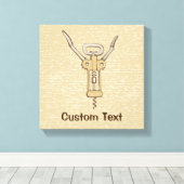 コルクねじ キャンバスプリント (インサイチュ (ウッドフロア))