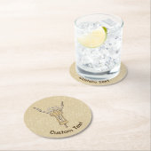 コルクねじ ラウンドペーパーコースター (インサイチュ)