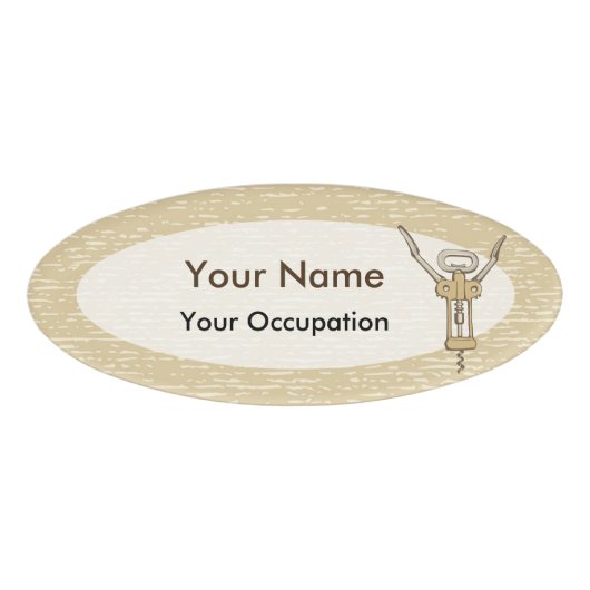 コルクねじ 名札 (正面)