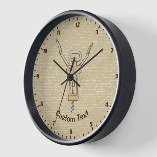 コルクねじ 壁時計 (傾斜)