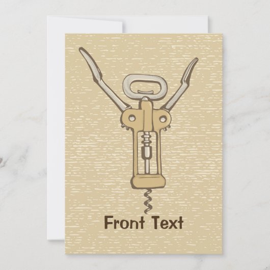 コルクねじ 招待状 (正面)