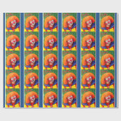 コルクのようPsperを包んでいるピエロ ラッピングペーパー (フラット)