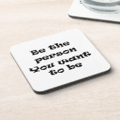 コルクのコースターになりたい人になろう コースター (左側)