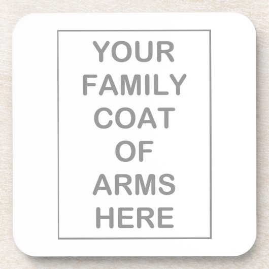 コルクのコースター紋章付き外衣 コースター (正面)