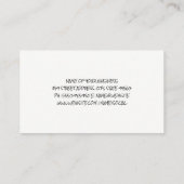 コルクのテクスチャ | ワイングラス 名刺 (裏面)