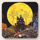 コルクのハロウィンセットはコースター、幽霊を支持しました コースター (正面)