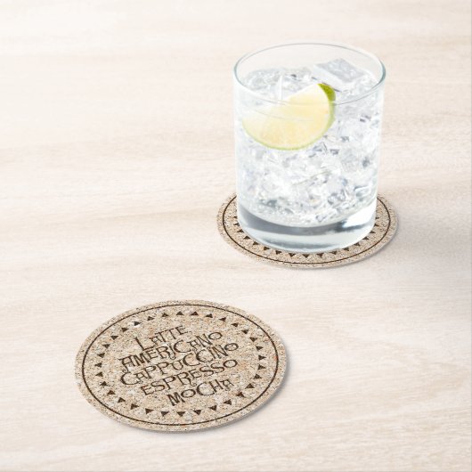 コルクの円形のコースター ラウンドペーパーコースター (インサイチュ)