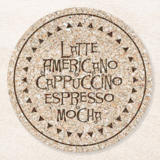 コルクの円形のコースター ラウンドペーパーコースター