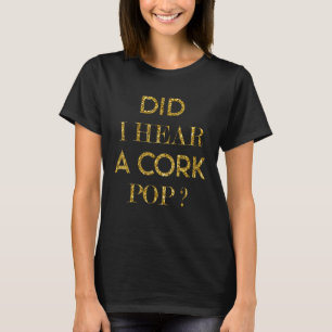 コルクの女の子のポップ・アートのパーティー Tシャツ