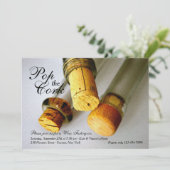 コルクの招待状をぽんと鳴らして下さい 招待状 (スタンド正面)