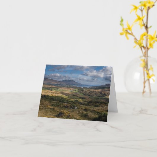 コルクの景色カード カード (黄色い花)