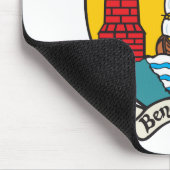 コルクの紋章付き外衣 マウスパッド (コーナー)