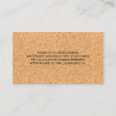 コルクの背景 名刺 (裏面)