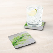 コルクの背部が付いている堅いプラスチックコースター コースター (右側)